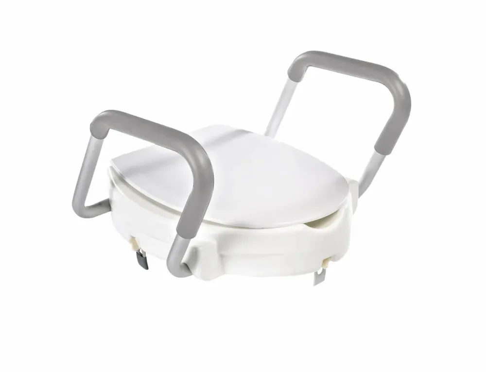 Ridder WC-Erhöhung mit Sicherheitshaltegriff weiss