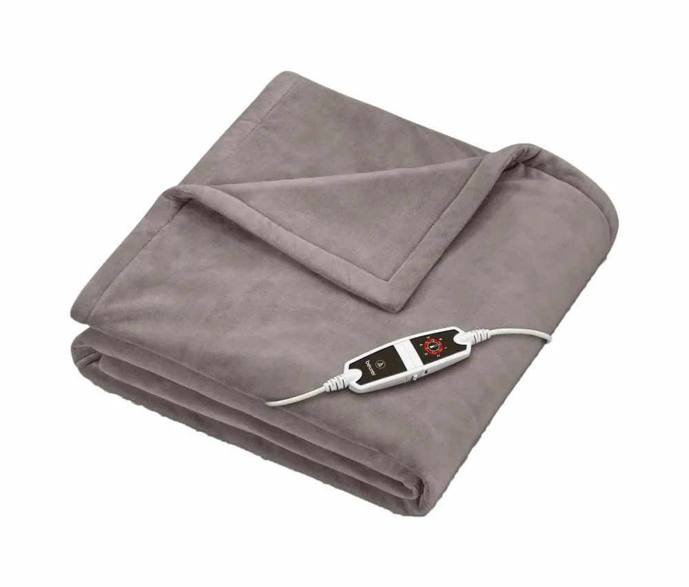 beurer - HD 150 - Cosy Taupe XXL Wärmezudecke, Taubengrau, One Size