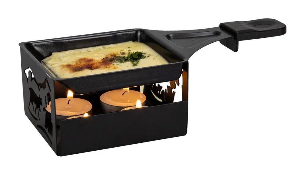 Nouvel Panorama Mini Raclette & Grill Mini Raclette Grill – Raclette Ofen/Raclette Grill – schwarz