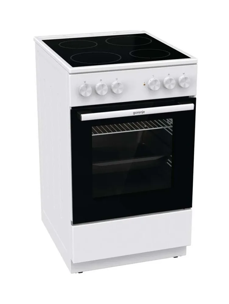 Gorenje GEC 5A21 WG Kochherd weiss Kochherd mit Glask.(Elektro) – Kochherd freistehend