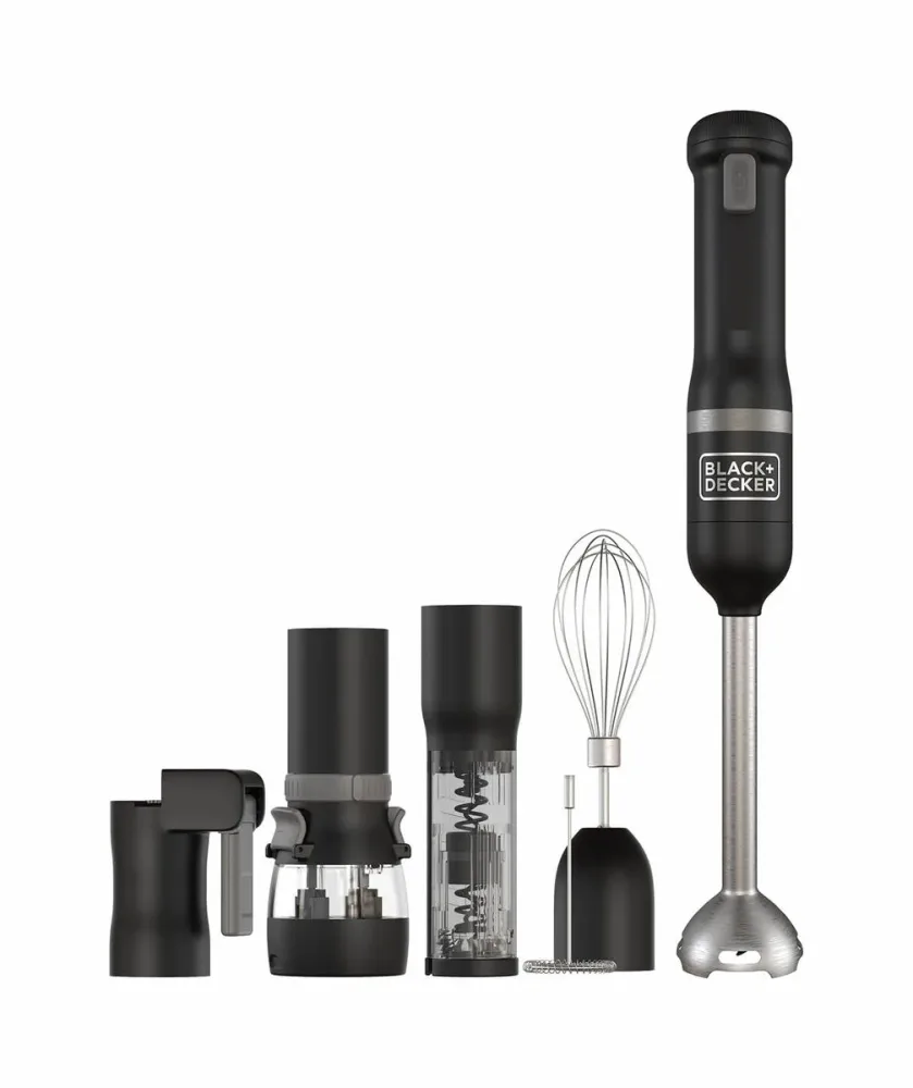 Black Decker Kitchen Wand Stabmixer 6er-Set schwarz
