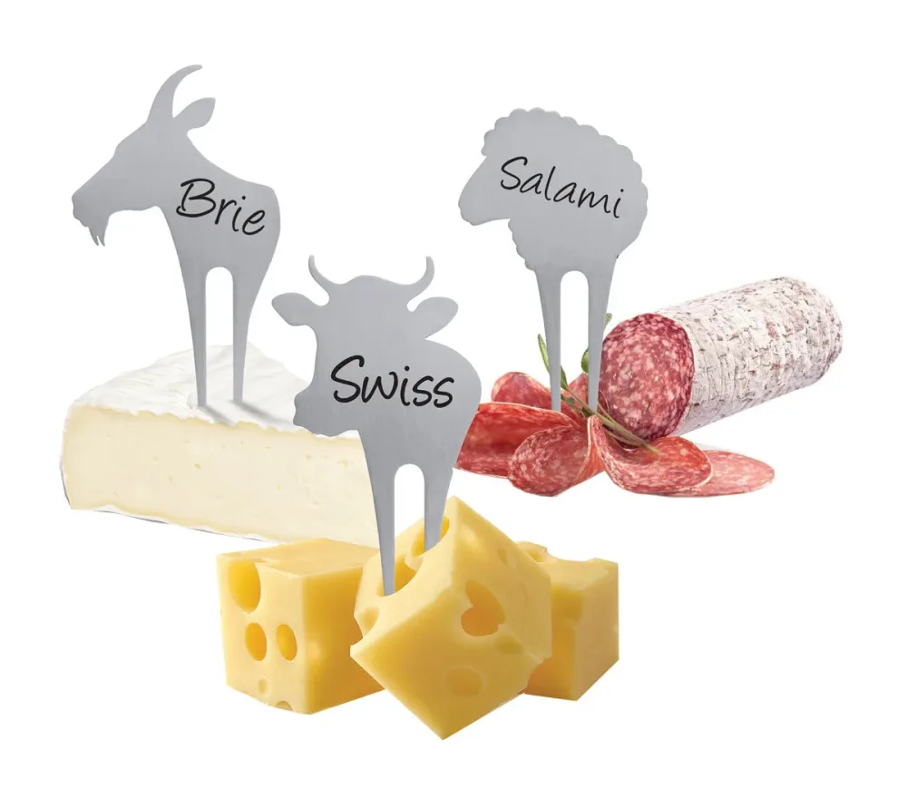 Swissmar Käsespiesse Set 3-teilig Kuh, Ziege, Schaf