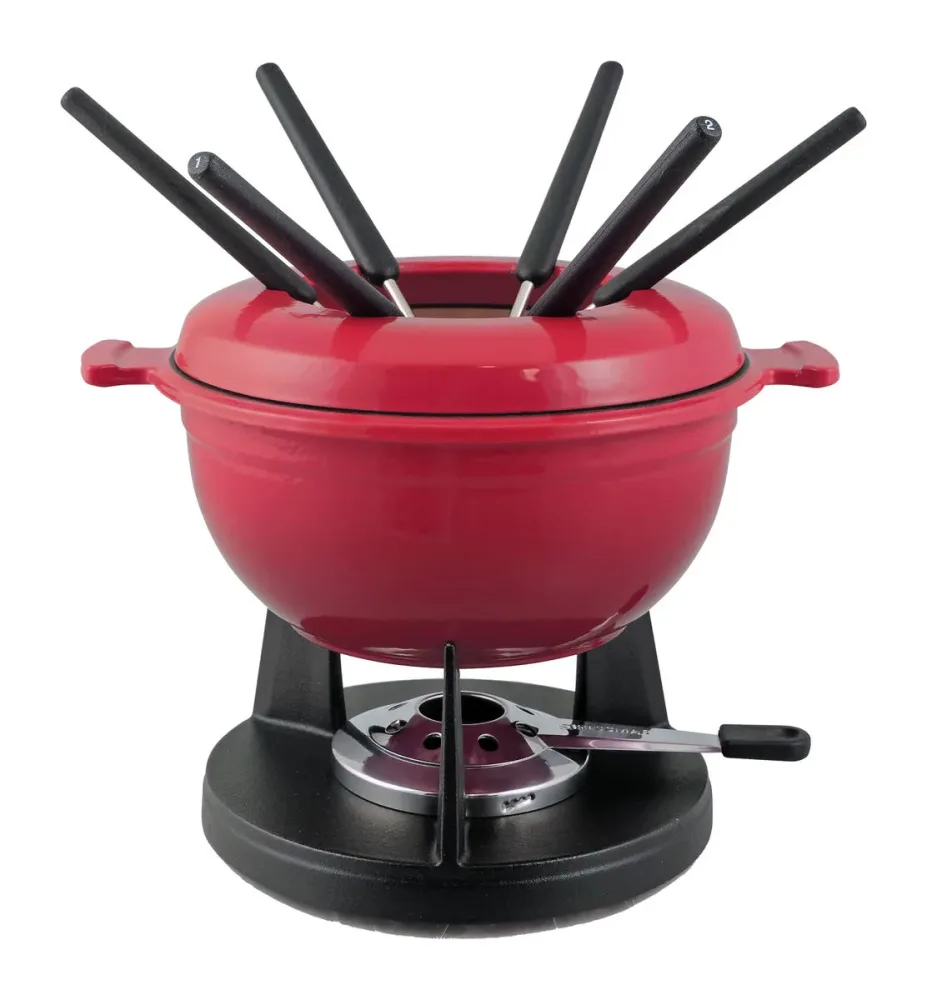 Swissmar Lucerne Fondue-Set 10-tlg rot