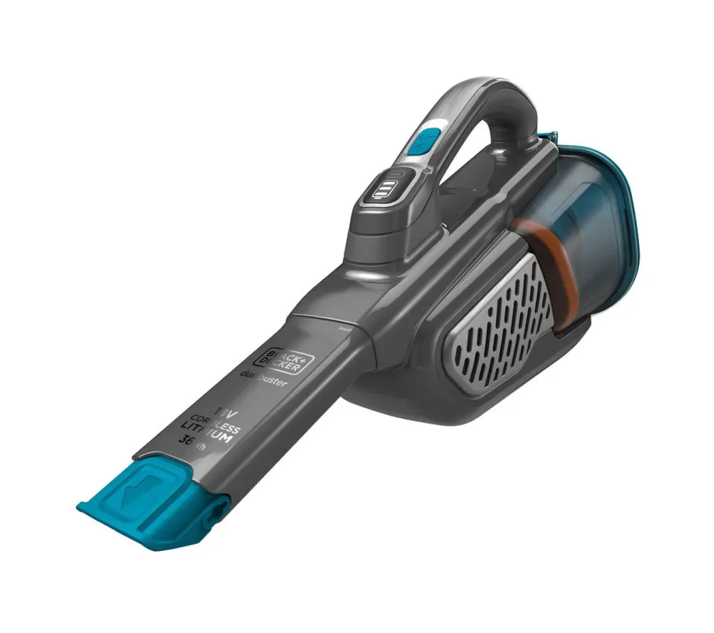 BLACK+DECKER -  Akku-Handsauger 36 Wh 18 V Lithium Titanium, Silber, Blau, One Size