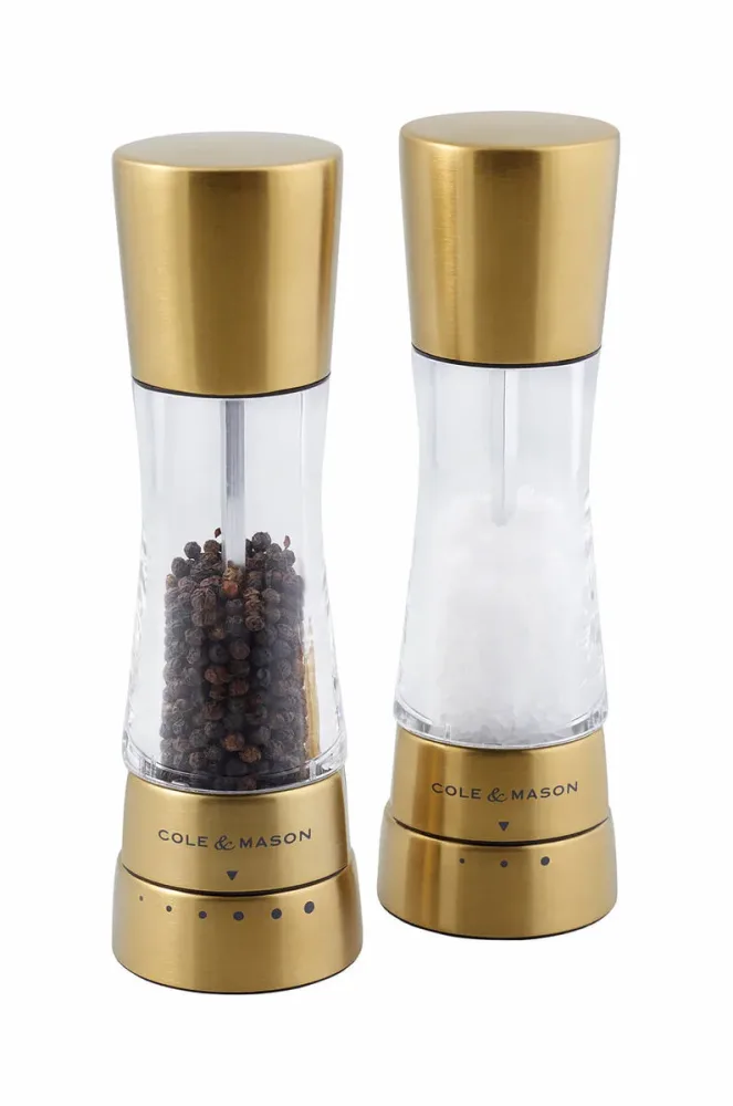 Cole&Mason - Pfeffer-Salzmühlen Set, Gold, One Size