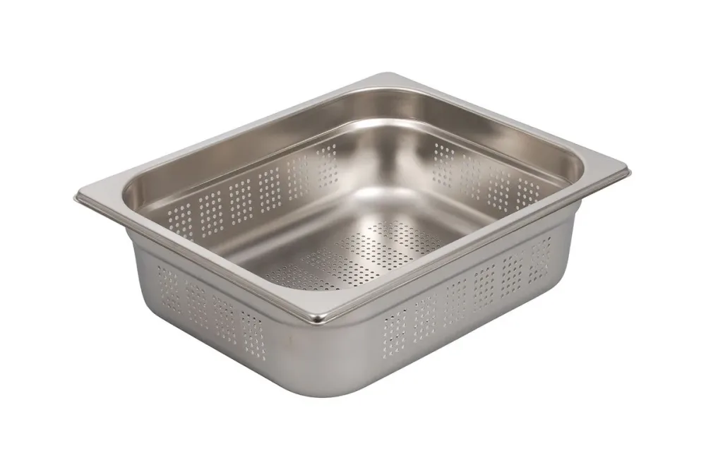 ProChef GN-Behälter gelocht 1/2 100 mm glänzend – GN-Behälter/Gastronormbehälter – chromnickel-stahl