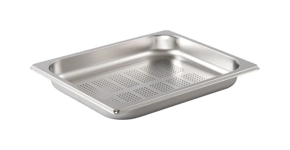 ProChef GN-Behälter gelocht 2/2 40 mm glänzend – GN-Behälter/Gastronormbehälter – chromnickel-stahl