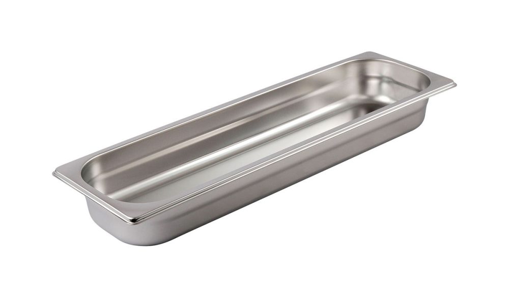ProChef GN-Behälter 2/4 glänzend 65 mm – GN-Behälter/Gastronormbehälter – chromnickel-stahl
