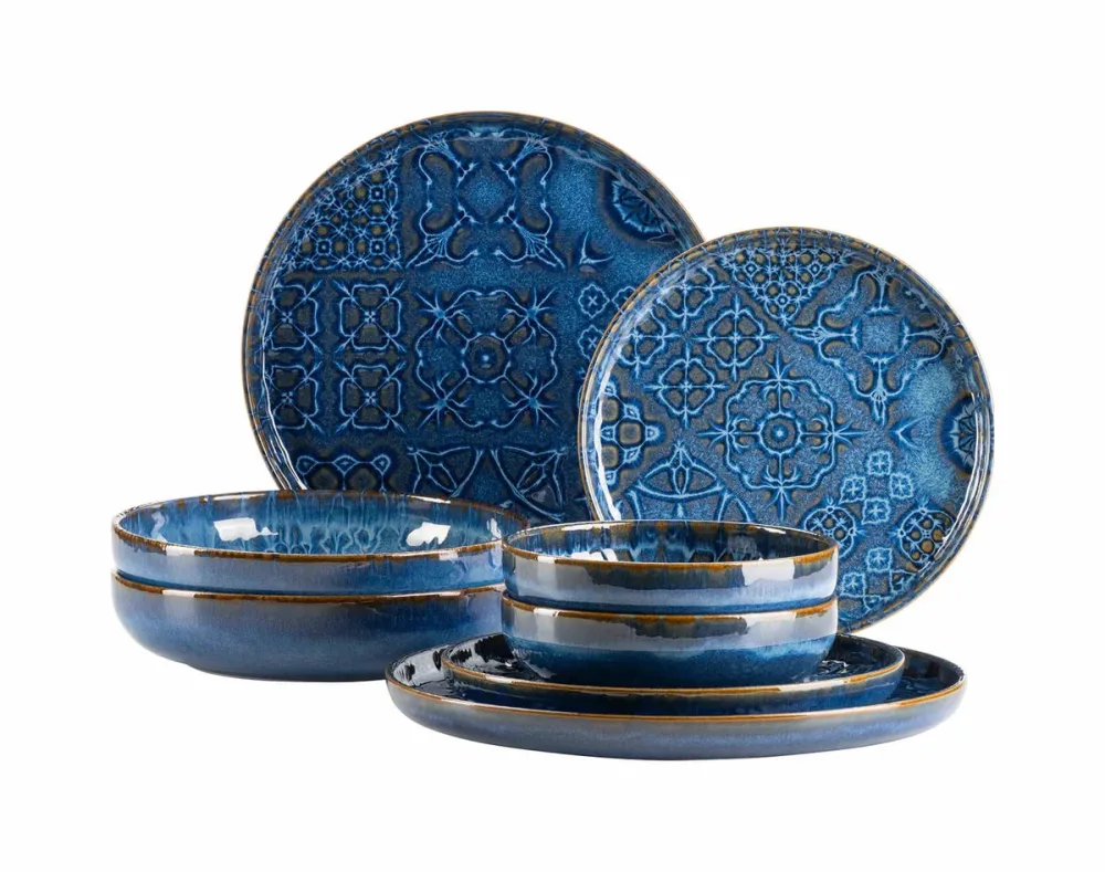 Kombiservice Trad. Tiles Blau 