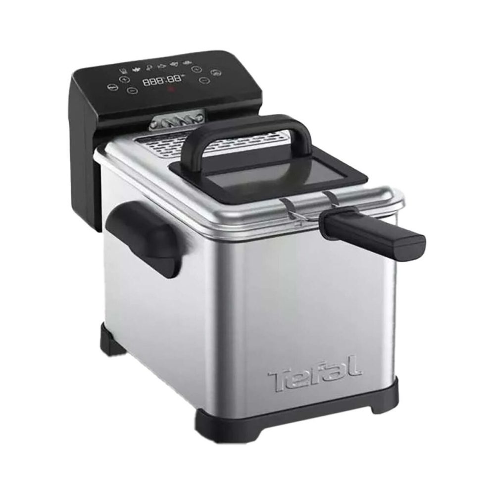 Tefal - FR507D FAMILY PRO DIGITAL 4L Edelstahl-Schwarz