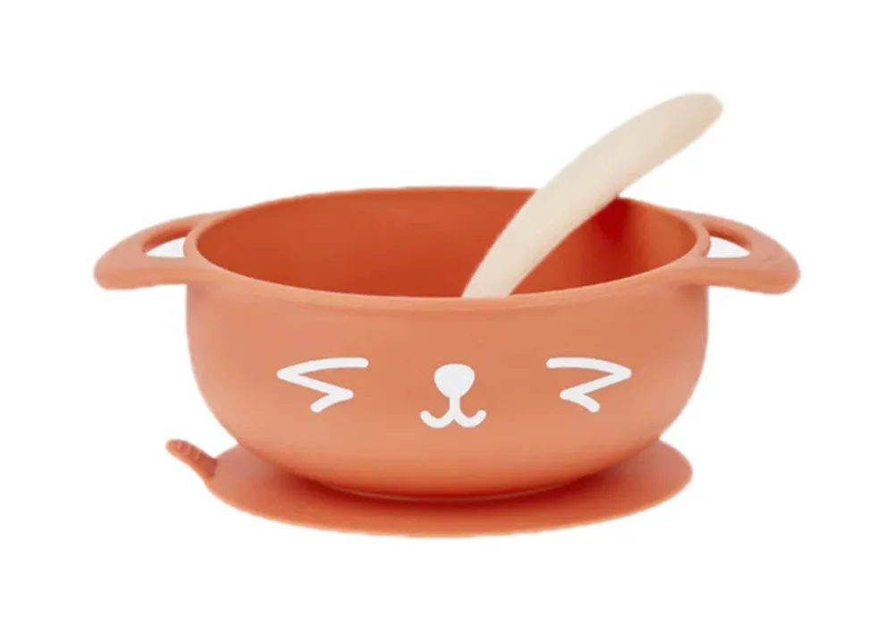 Babymoov TAST'ISY Fox Silikon-Breischale + Löffel