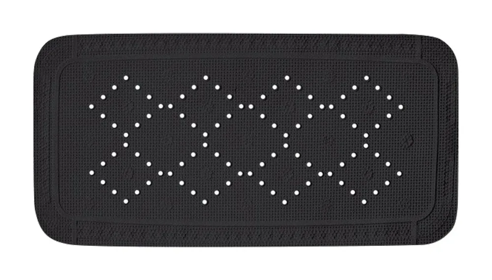 Spirella PVC Badewannenmatte ALASKA 91x36cm Schwarz
