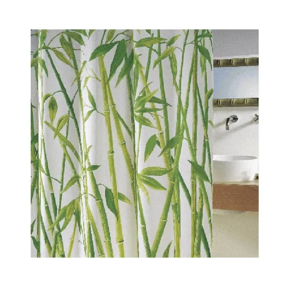 Spirella Duschvorhang Bambus Grün | 180 × 200 cm
