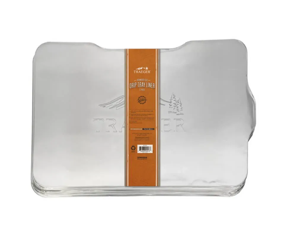 Traeger Drip Tray Liner Ironwood 650 5er Pack Einsatz für Fettauffangblech – Grillschale/Grillpfanne/Grillgeschirr