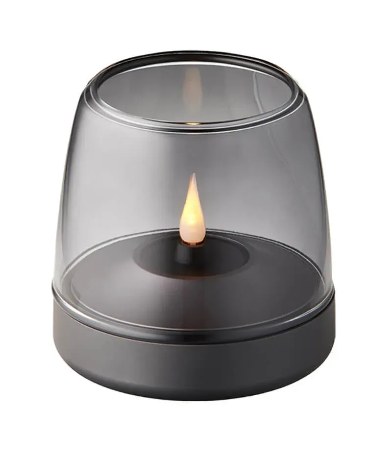 Kooduu Glow 10 Kerzenhalter Smokey Grau