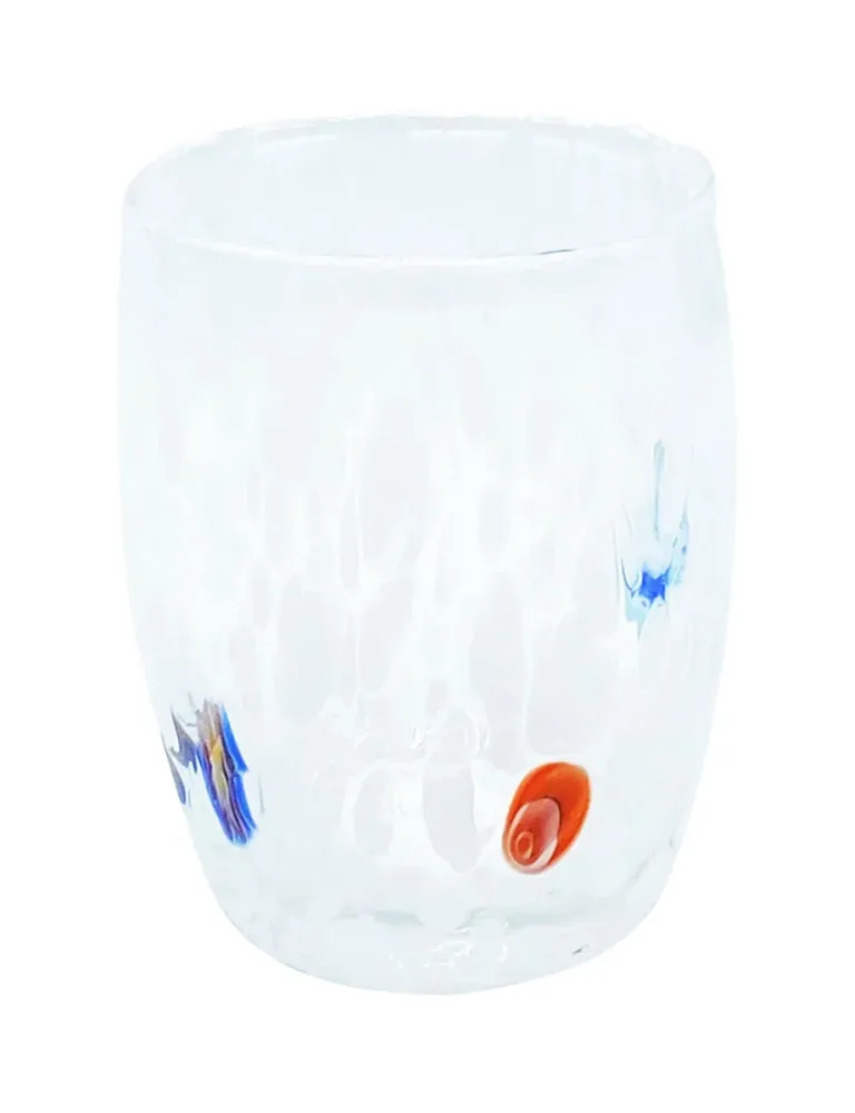 Murano Trinkglas handgemacht Weiss