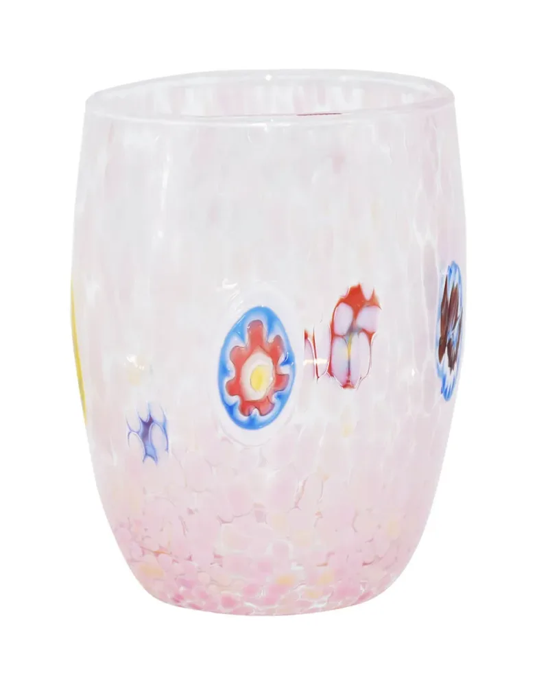 Murano Trinkglas handgemacht Rosa