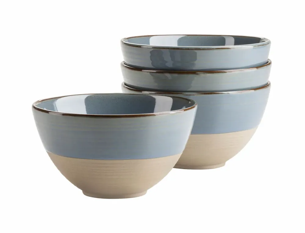MÄSER Schüssel-Set Nottingham Blau/Grau Keramik - Schüssel-Set