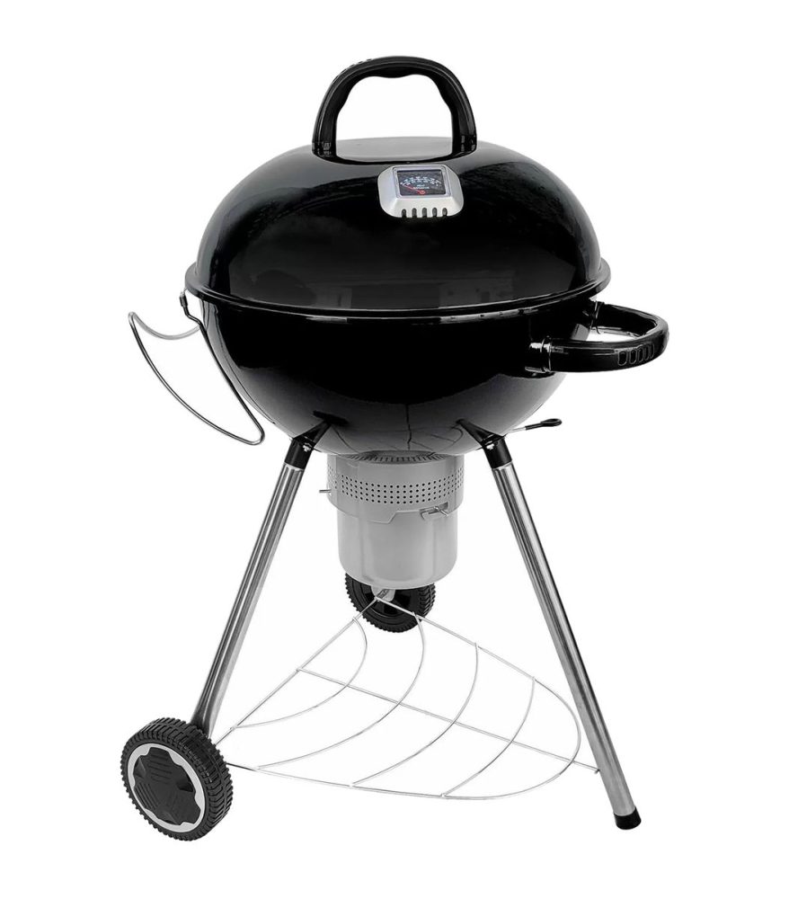 Hamson Kugelgrill York Holzkohlegrill – Holzkohlegrill/Kohlegrill – schwarz