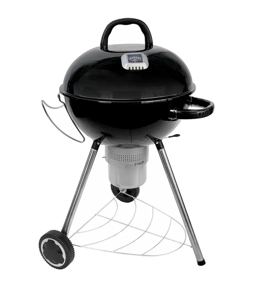 Hamson Kugelgrill York Holzkohlegrill – Holzkohlegrill/Kohlegrill – schwarz