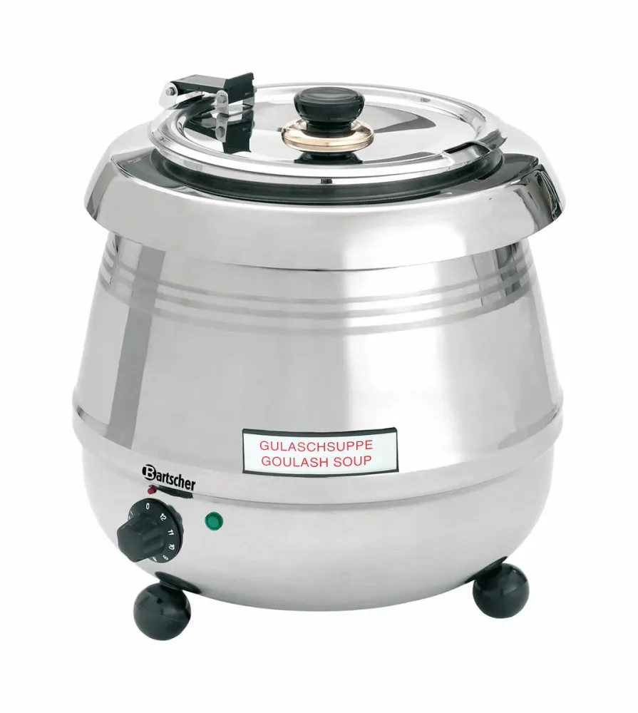 Bartscher Suppentopf De Luxe 9L – Gastro Pfanne/Gastro Topf – silber