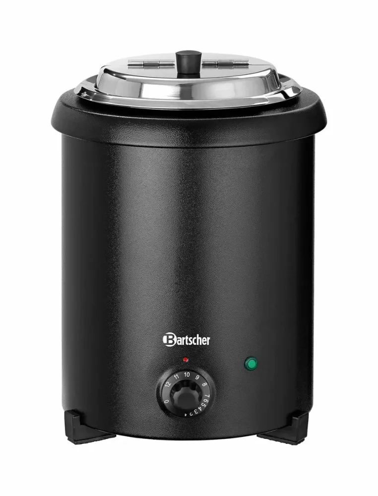 Bartscher Suppentopf 5.4 Liter – Gastro Pfanne/Gastro Topf – schwarz