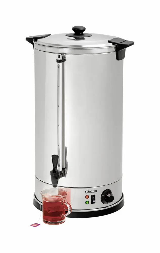 Bartscher Heisswasser-Spender 28 Liter – Gastro Kaffeemaschine/Gastro Getränkespender – edelstahl / schwarz