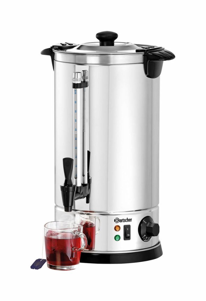 Bartscher Heisswasser-Spender 8.5L, doppelwandig – Gastro Kaffeemaschine/Gastro Getränkespender – edelstahl / schwarz