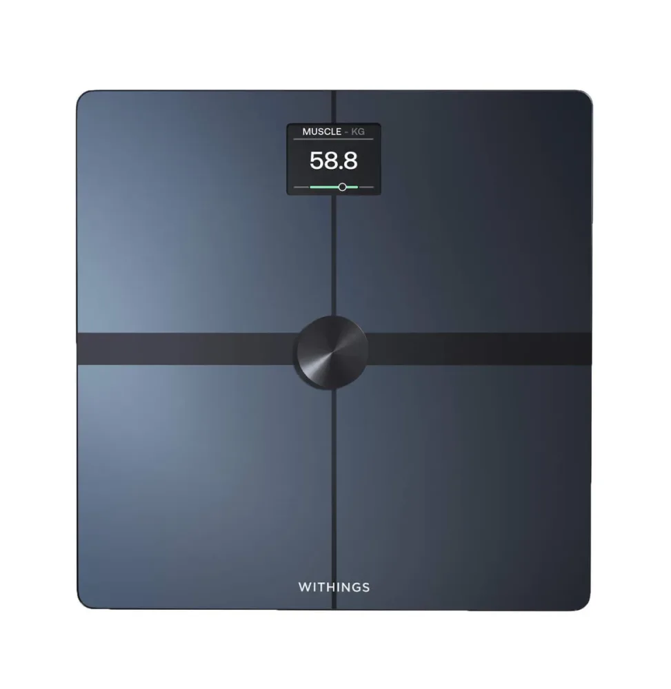 Withings Body Smart - Black Analyse-Körperwaage – Körperanalysewaage/Körperfettwaage – schwarz