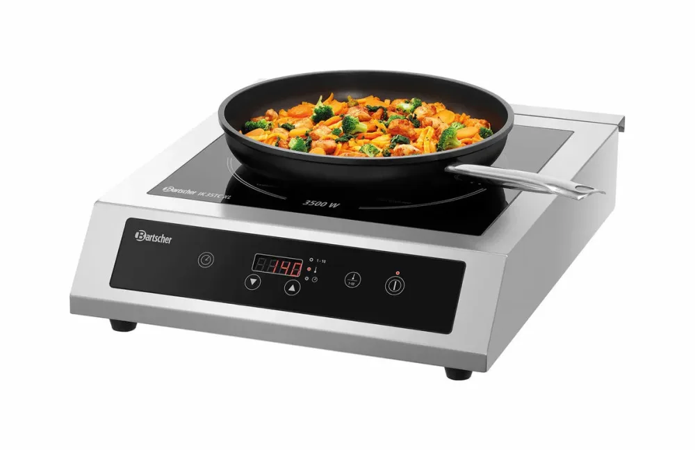 Bartscher Induktionskocher IK 35TC XL – Gastro Backofen/Gastro Kochfeld/Gastro Mikrowelle – schwarz