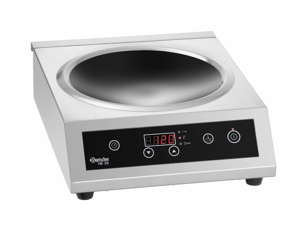 Bartscher Induktionswok IW-35 – Gastro Backofen/Gastro Kochfeld/Gastro Mikrowelle – schwarz