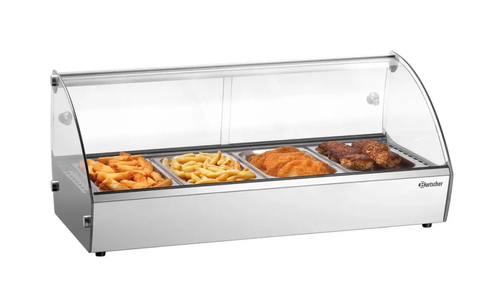 Bartscher Heisse Aufsatzvitrine 4x GN 1/3 – Gastro Inventar/Gastro Einrichtungen – edelstahl