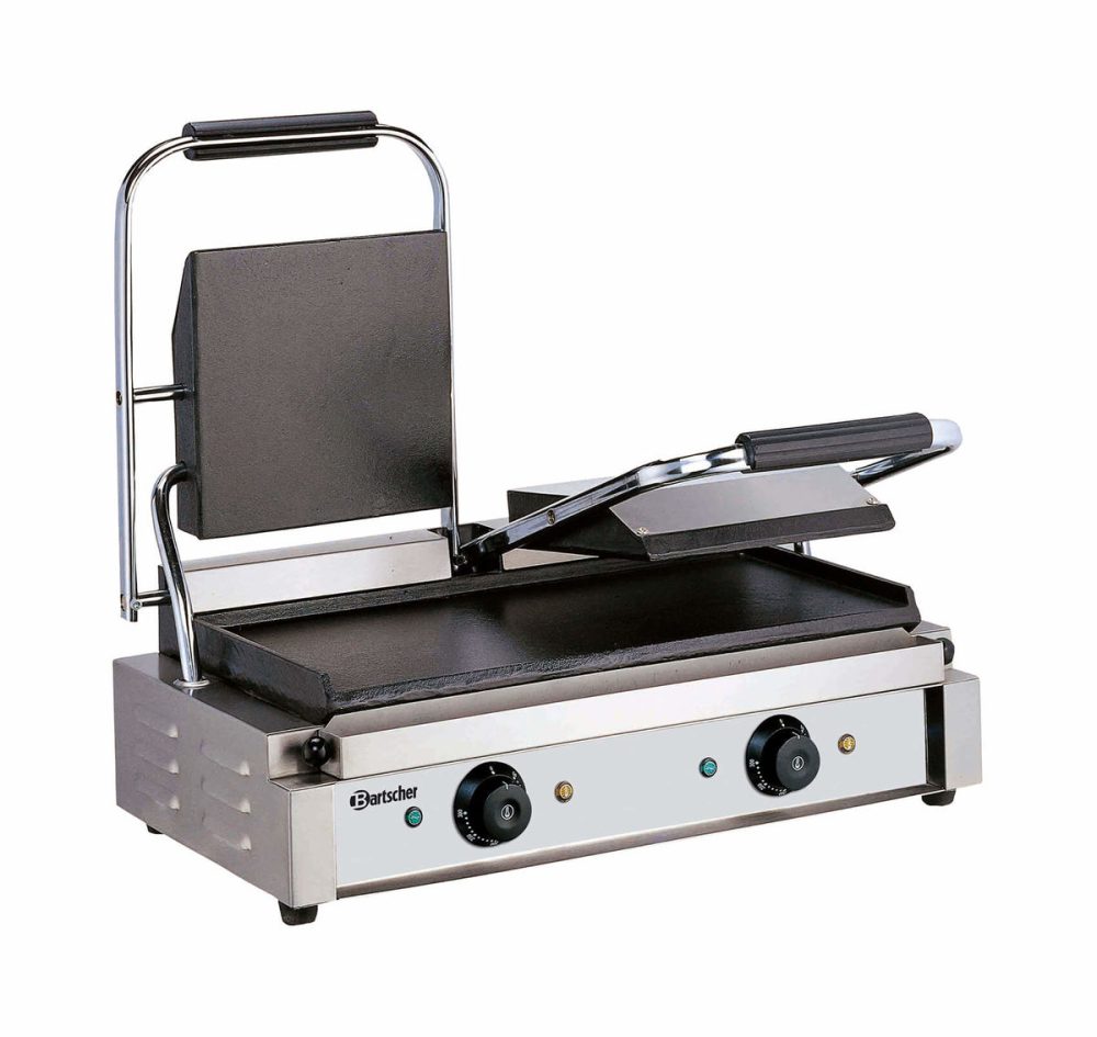 Bartscher Doppel-Kontaktgrill, glatt/glatt Doppel-Kontaktgrill – Gastro Grill/Griddleplatte – edelstahl