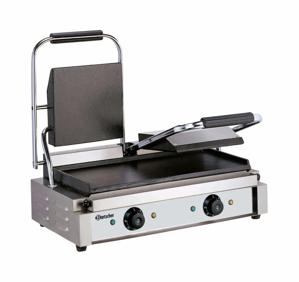 Bartscher Doppel-Kontaktgrill, glatt/glatt Doppel-Kontaktgrill – Gastro Grill/Griddleplatte – edelstahl