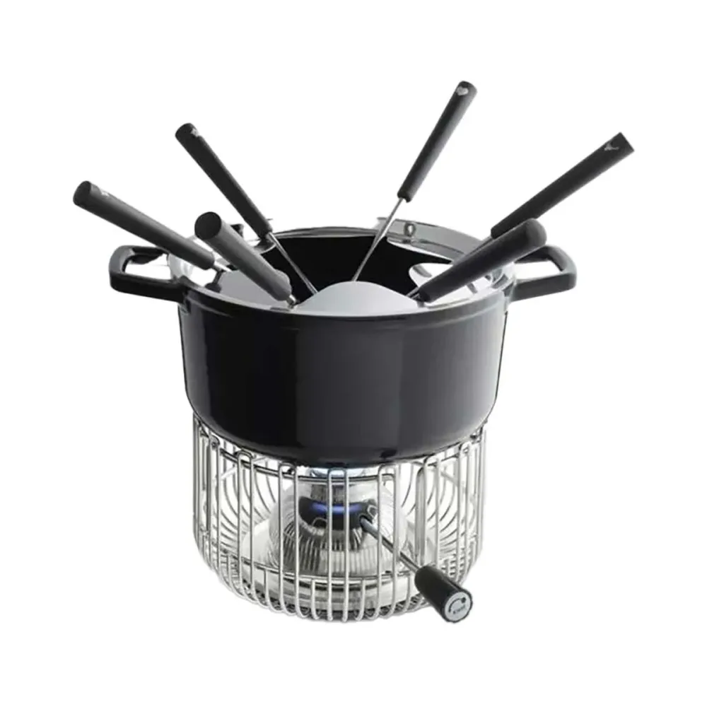 Kisag - Fleischfondue-Set, 20CM/2.3L, Black