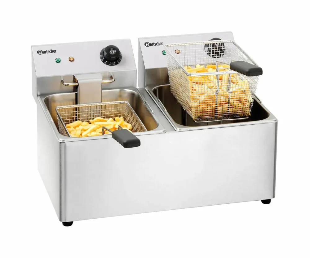 Bartscher Elektro-Doppel-Fritteuse 