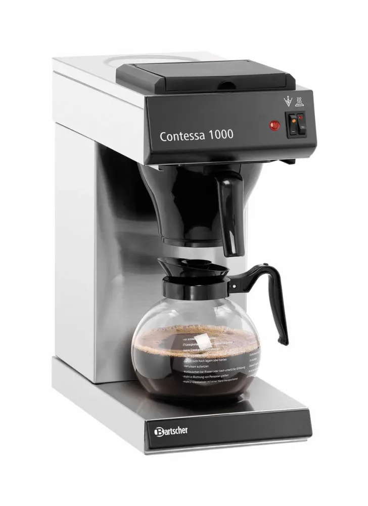 Bartscher Kaffeemaschine Contessa 1000 – Gastro Kaffeemaschine/Gastro Getränkespender – edelstahl