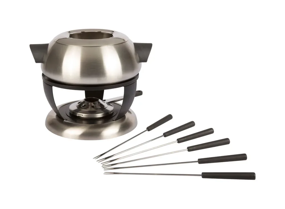 Stöckli Fonduegarnitur Bellavista, 20cm – Fondue Set – edelstahl