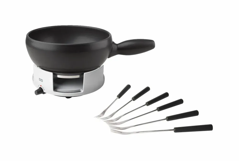 Stöckli - Avalon Käsefondue-Set 23 cm 3 Liter, One Size, Schwarz