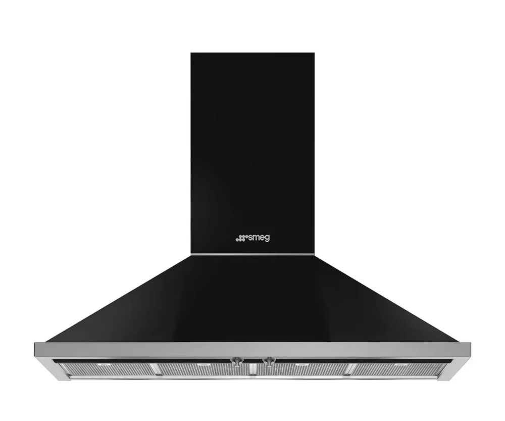 Smeg KPF12BL Wandhaube – Wandhaube/Dunstabzugshaube Wand – schwarz
