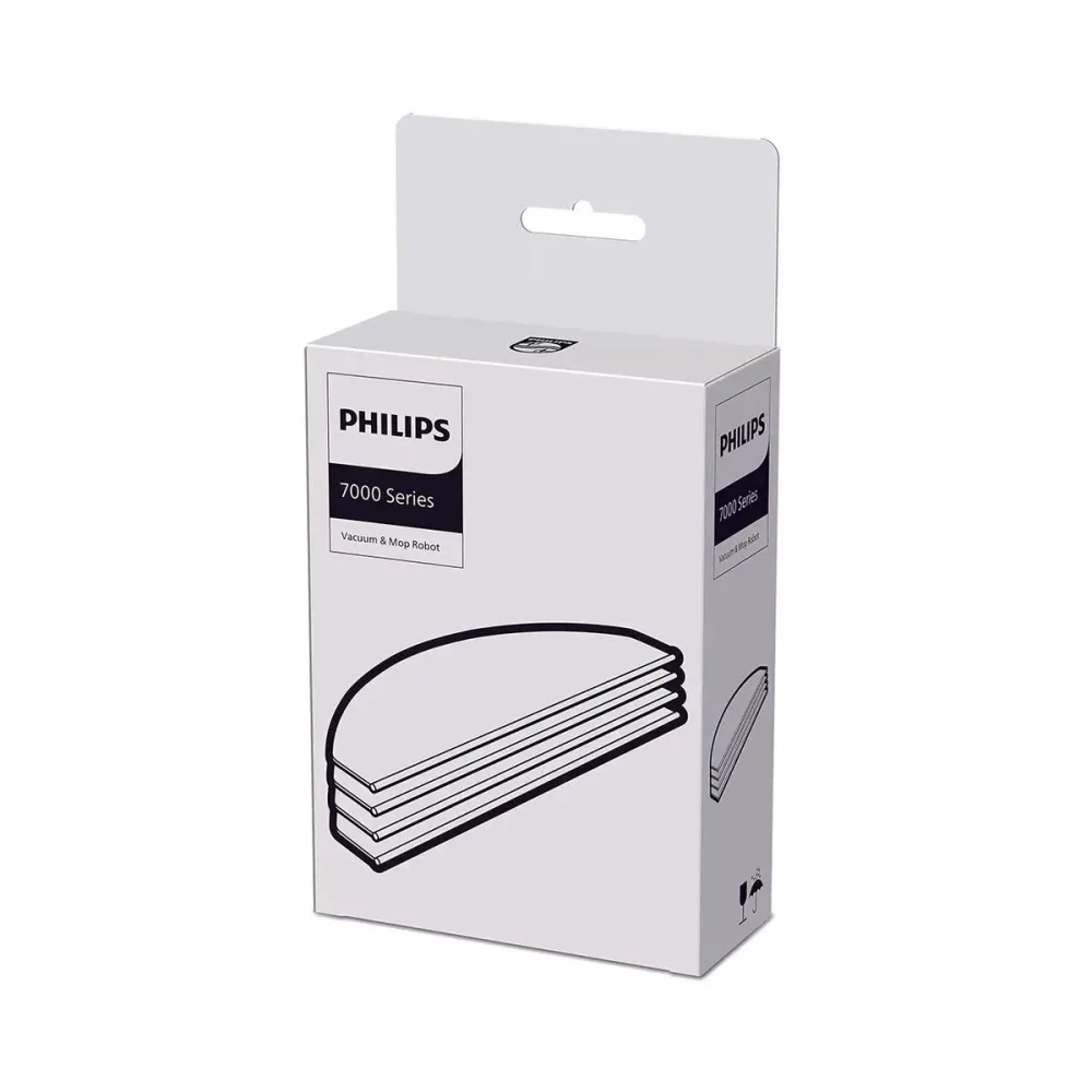 Philips Mikrofasertücher (4x) für 7000 Series Saugroboter XV1470/00 – Staubsaugerfilter