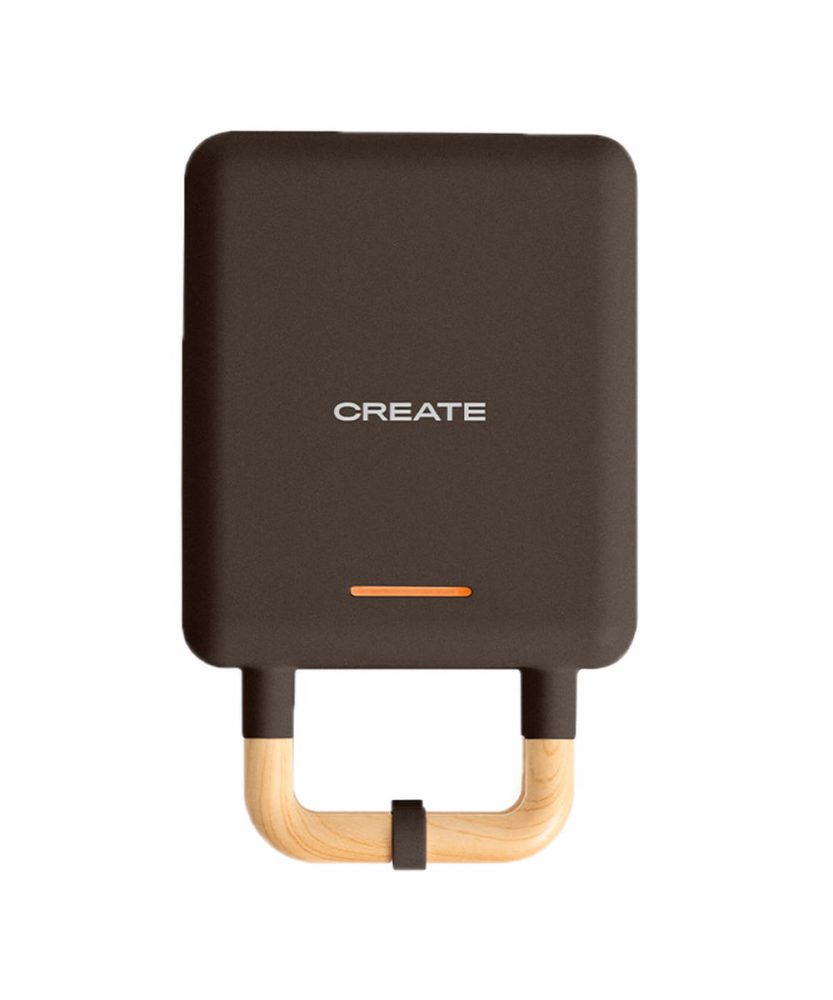 CREATE - STONE 2 IN 1 COMPACT - Sandwich- und Waffeleisen mit austauschbaren Tellern