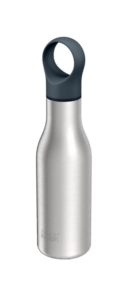 Trinkflasche Joseph Joseph Hydro Loop Edelstahl Edelstahl 29 cm - Material: Edelstahl/Polypropylen/Silikon - Trinkflasche