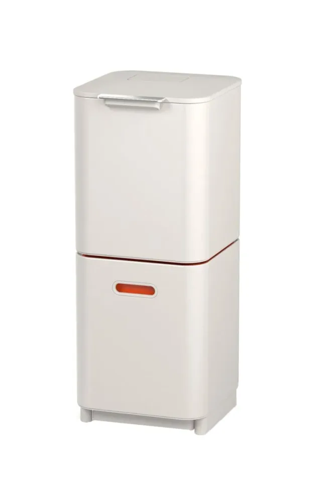 Joseph Joseph Totem 40 l 30064 Mülleimer 40 l (B x H x T) 300 x 760 x 366 mm Steingrau Inkl. Trennsystem 1 St.