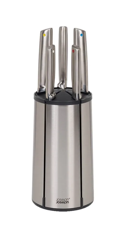 Messerblock Joseph Joseph Schwarz/Silber Stahl 13.2 cm 37.5 cm - Farbe: silber/schwarz - Messerblock