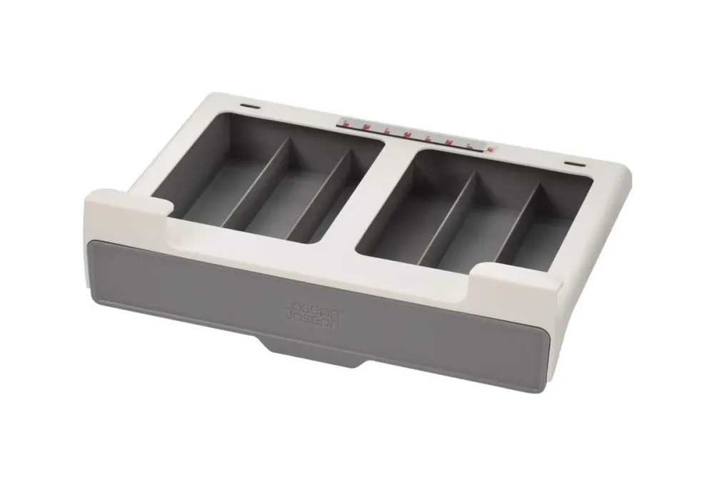 Aufbewahrungsbox Joseph Joseph Grau/Weiss Kunststoff 18.5 cm 27.2 cm - Farbe: weiss/grau - Material: Polypropylen - Aufbewahrungsbox