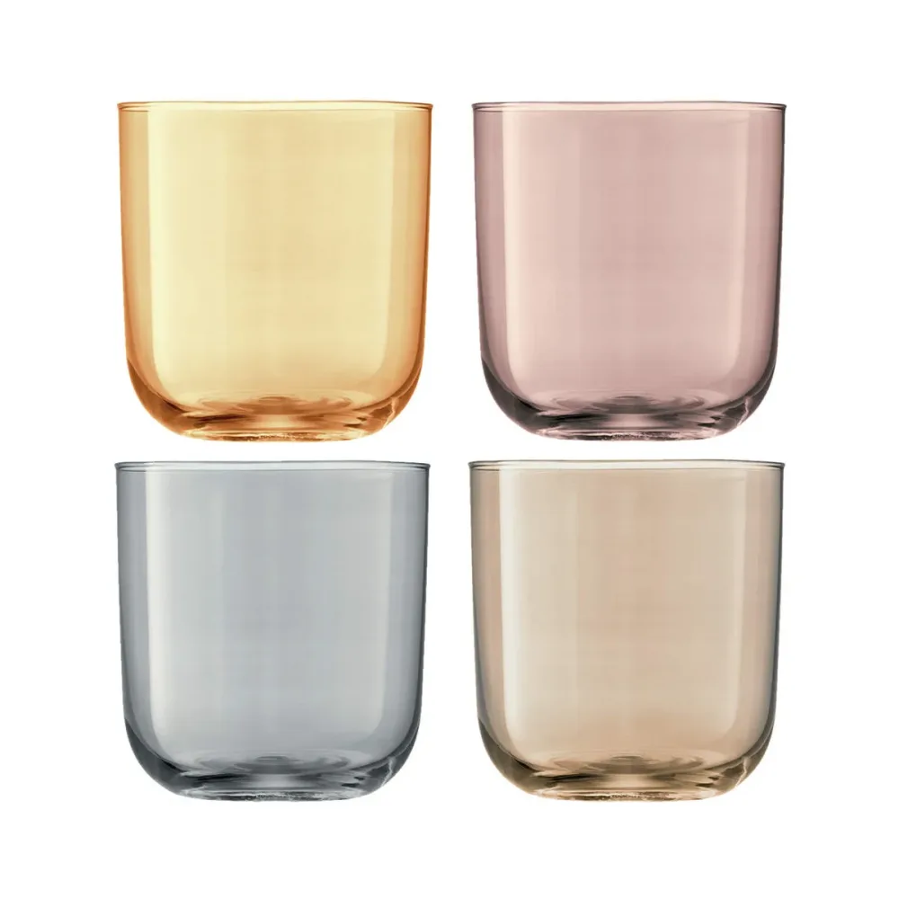LSA International Becher-Set Polka Silber Glas 0.42 l - Farbe: metall - Becher-Set