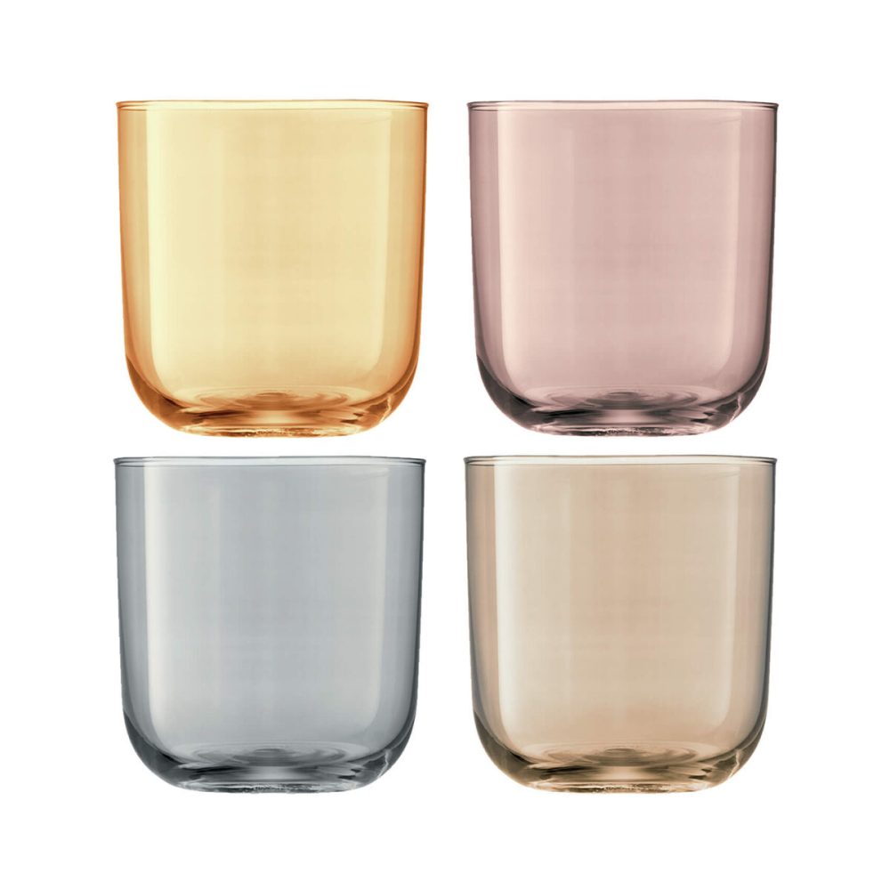 LSA International Becher-Set Polka Silber Glas 0.42 l - Farbe: metall - Becher-Set