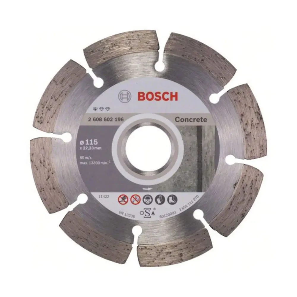 Bosch Accessories 2608602196 Bosch Power Tools Diamanttrennscheibe Durchmesser 115 mm Bohrungs-Ø 22.23 mm Beton 1 St.