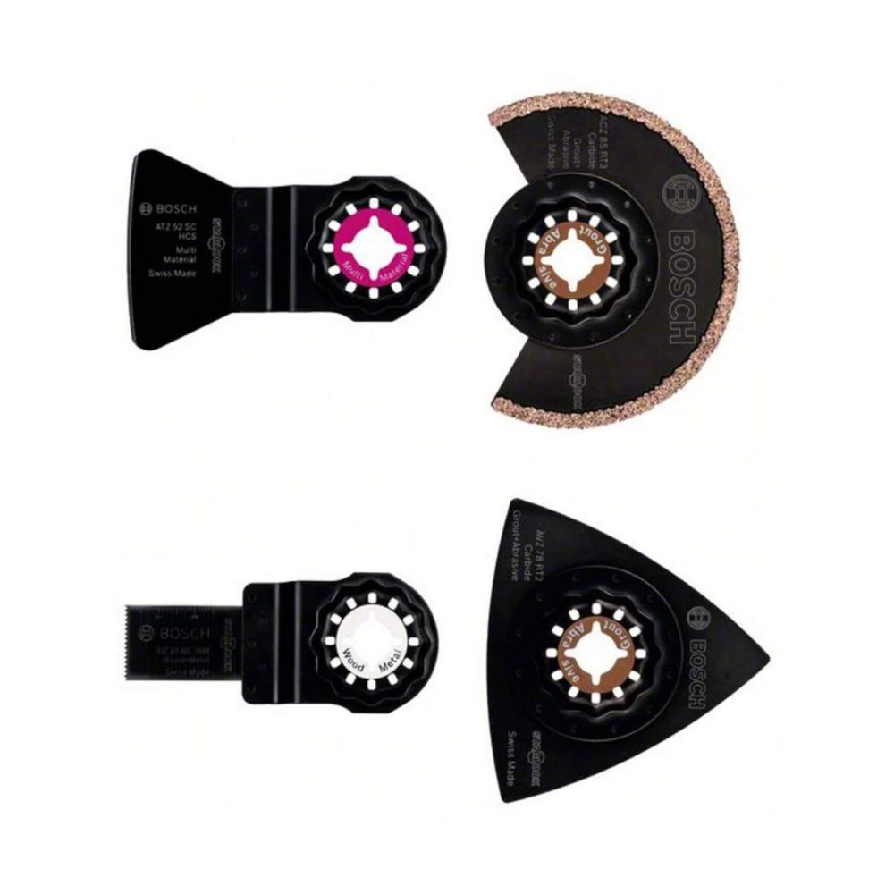Multifunktionswerkzeug-Zubehör-Set 4teilig Bosch Accessories 2608661695 1 Set